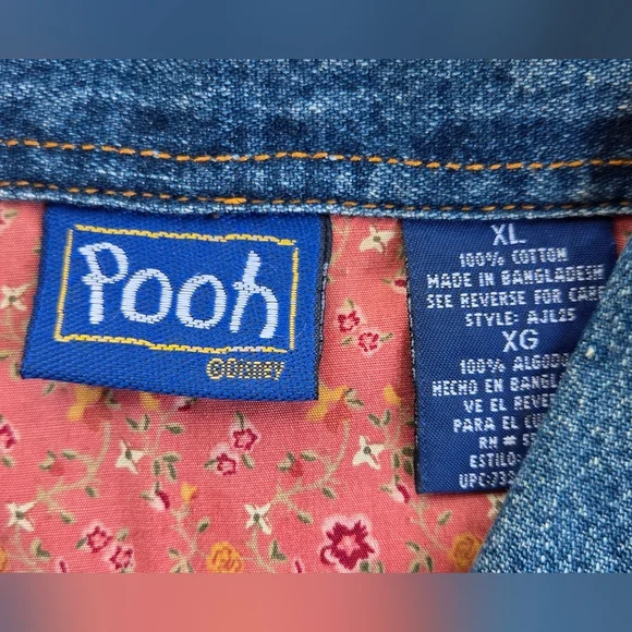 Pooh Embroidered Denim Vest - Picture 8 of 8